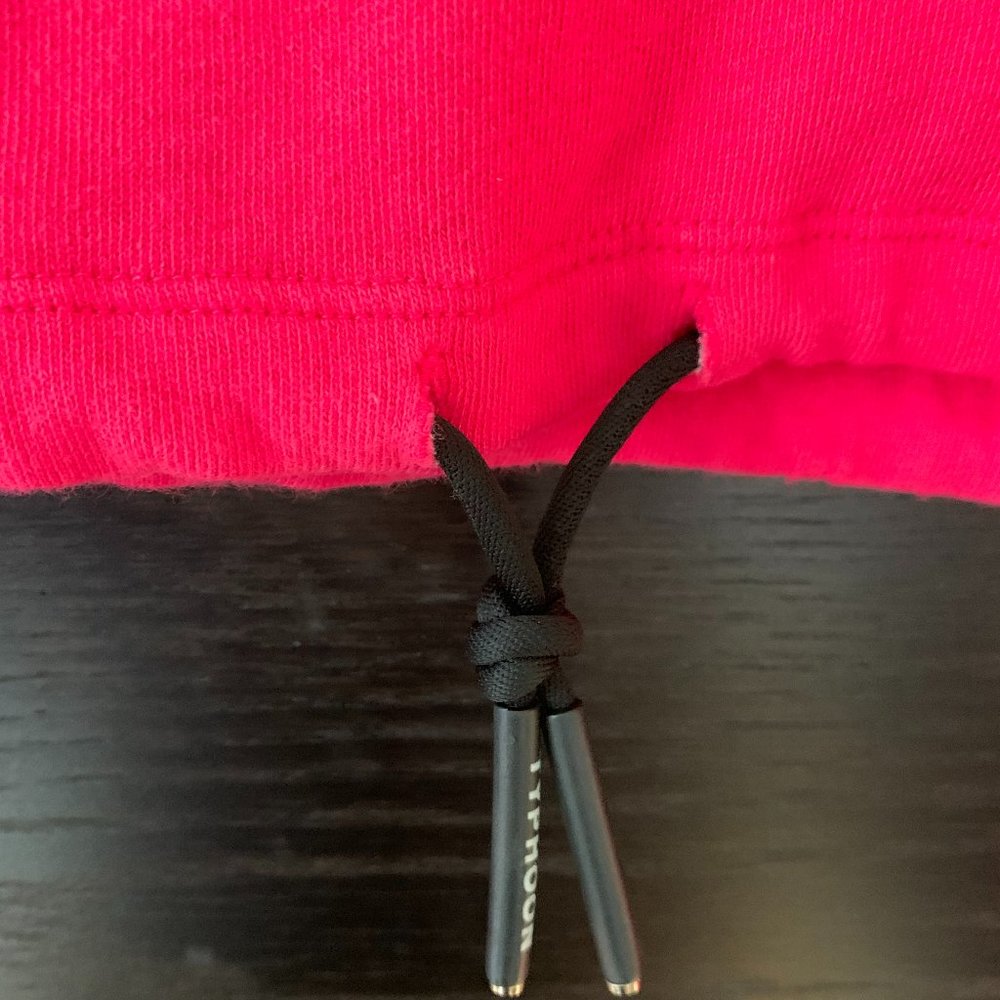 Cropped Drawstring Sweatshirt Small Adjustable - image 5